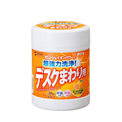 【10個セット】 サンワサプライ ウェットティッシュ(強力タイプ) CD-WT6KSX10