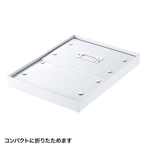 【5個セット】 サンワサプライ 組み立て式DVD BOX(ホワイト) FCD-MT4WNX5