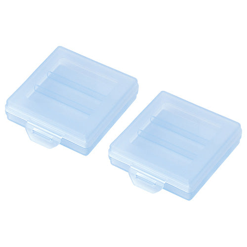 【2個×10セット】 サンワサプライ 電池ケース(単4形用・ブルー) DG-BT4BLNX10