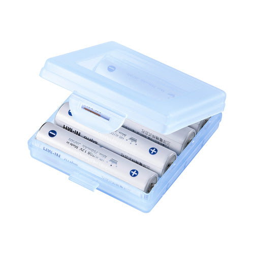 【2個×10セット】 サンワサプライ 電池ケース(単4形用・ブルー) DG-BT4BLNX10