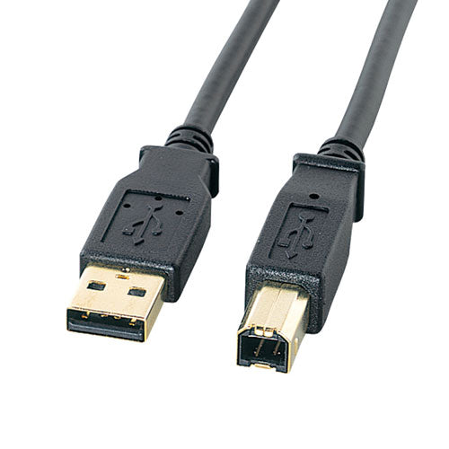 【5個セット】 サンワサプライ USB2.0ケーブル 0.6m ブラック KU20-06BKHK2X5