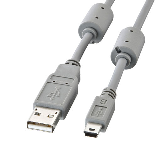 【5個セット】 サンワサプライ ミニUSBケーブル 3m KU-AMB530KX5