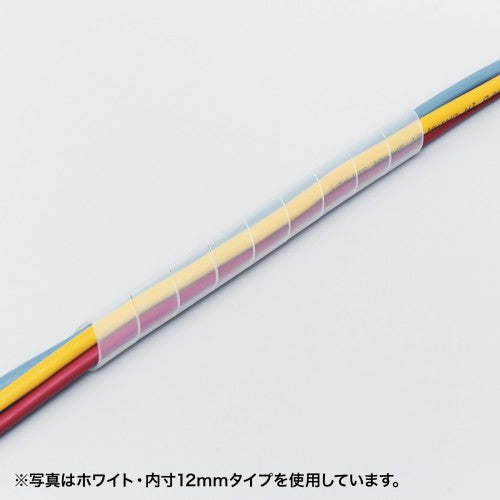【10個セット】 サンワサプライ ケーブルタイ(スパイラル) CA-SP4BKN2X10