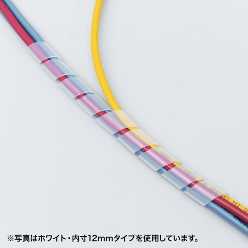 【10個セット】 サンワサプライ ケーブルタイ(スパイラル) CA-SP4BKN2X10