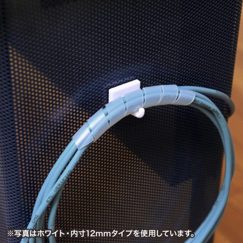 【10個セット】 サンワサプライ ケーブルタイ(スパイラル) CA-SP4BKN2X10