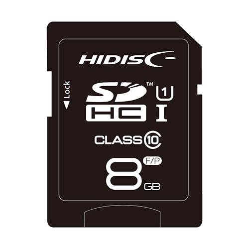 【5個セット】 HIDISC SDHCカード 8GB CLASS10 UHS-1対応 超高速転送 Read70 HDSDH8GCL10UIJP3X5