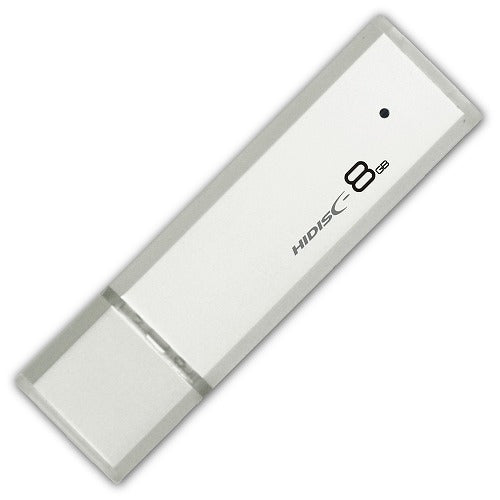 【5個セット】 HIDISC USB 3.0 フラッシュドライブ 8GB シルバー キャップ式 HDUF114C8G3X5