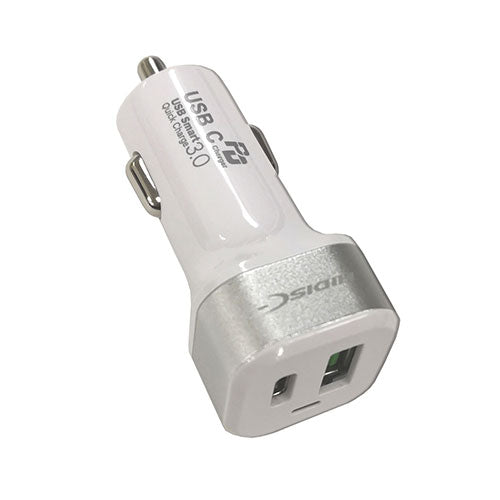 【5個セット】 HIDISC 急速充電PD, QC3.0対応 車載用DC充電器 HDPDCU2PWHX5