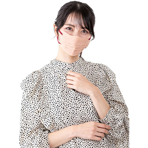 【30枚入×5セット】 グローバルジャパン バタフライフィットマスク アプリコットベージュ GJ42858X5