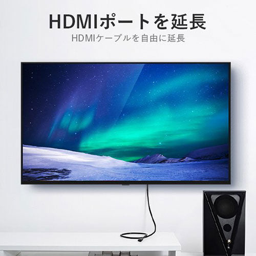 【5個セット】 VENTION HDMI 延長ケーブル 5m Black 4K対応 VA-1765X5