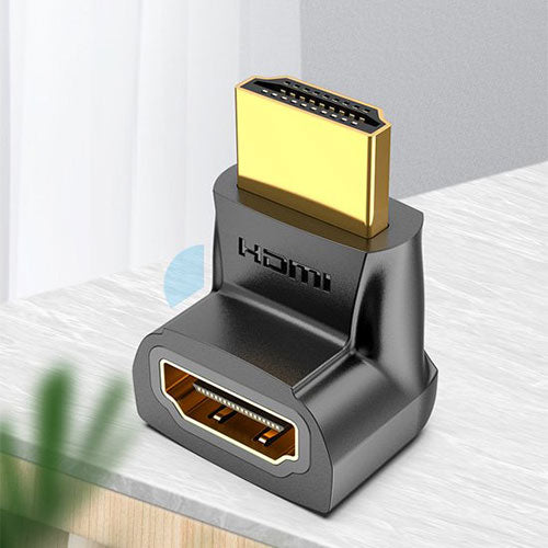 【2個入×10セット】 VENTION 4K対応 HDMI 270°折れ Male to Female アダプター AI-2168X10