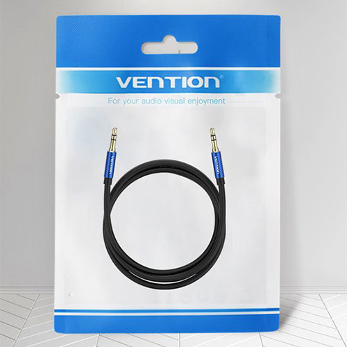 【10個セット】 VENTION 3.5mm Male to Male オーディオケーブル 0.5m Blue アルミニウム合金 BA-4391X10