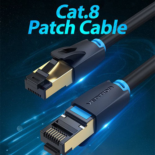 【10個セット】 VENTION Cat.8 SSTP LANケーブル 0.5m Black IK-8900X10