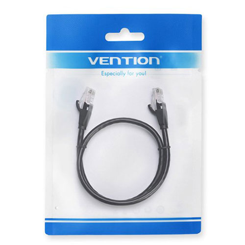 【20個セット】 VENTION Cat.6 UTP LANケーブル 1.5m Black IB-4816X20