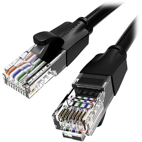 【5個セット】 VENTION Cat.6 UTP LANケーブル 15m Black IB-4878X5