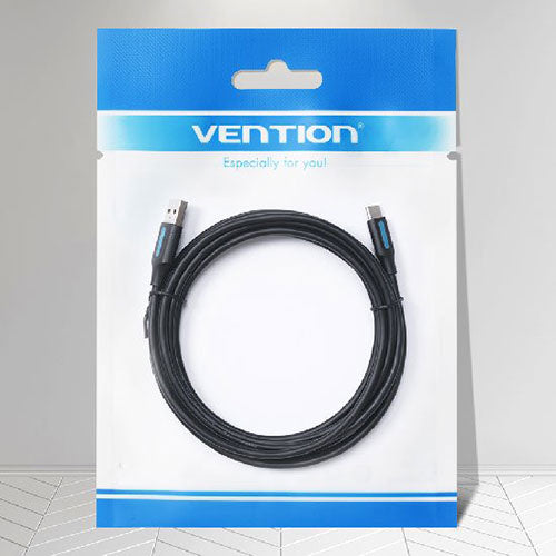 【10個セット】 VENTION USB 2.0 A Male to USB-C Maleケーブル 0.25m Black PVC Type CO-6254X10