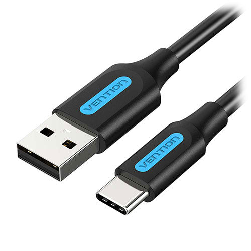 【5個セット】 VENTION USB 2.0 A Male to USB-C Maleケーブル 3m Black PVC Type CO-6308X5