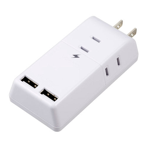 5個セット YAZAWA 雷ガード付トリプルタップ3AC+2USB2.4Aホワイト H6TK5002UWHX5