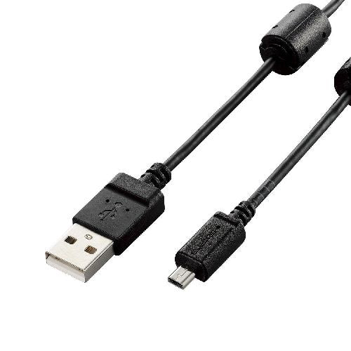 5個セット エレコム デジカメ用USBケーブル(平型mini8pin) DGW-F8UF15BKX5