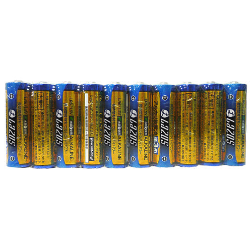 960本セット(60本X16箱) Lazos アルカリ乾電池 単3形 B-LA-T3X10X16