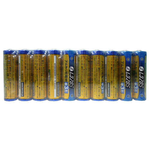 960本セット(60本X16箱) Lazos アルカリ乾電池 単3形 B-LA-T3X20X16