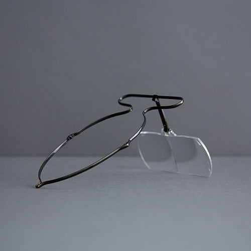 SABAE LOUPE さばえルーペ IPブラック1.6倍 + 強力メガネくもり止めクロス くもらーず SLB-00116BL+AS-KUMOR
