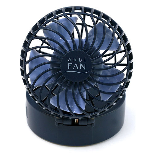 abbi アビィ AbbiFanMirror ハンズフリーポータブル扇風機ミラー付き ネイビー AB18642