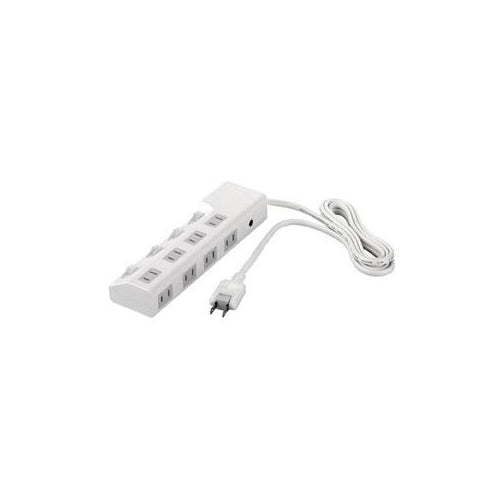 BUFFALO バッファロー 電源タップ 個別スイッチ4個付(8個口・1.5m) ホワイト BSTAPSD2815WH