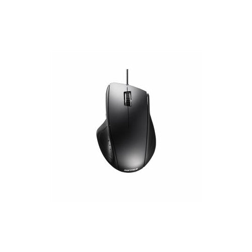 BUFFALO バッファロー BSMLU300BK 有線レーザー式マウス 静音/5ボタン ブラック