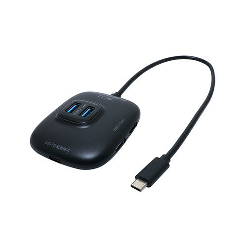 ミヨシ USB PD対応Type-C USB3.2Gen1ハブ ブラック UDS-HH01P/BK
