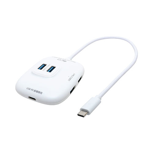 ミヨシ USB PD対応Type-C USB3.2Gen1ハブ ホワイト UDS-HH01P/WH