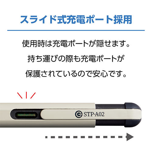 ミヨシ iPad用文字が書きやすいタッチペン レッド系 STP-A02/RD