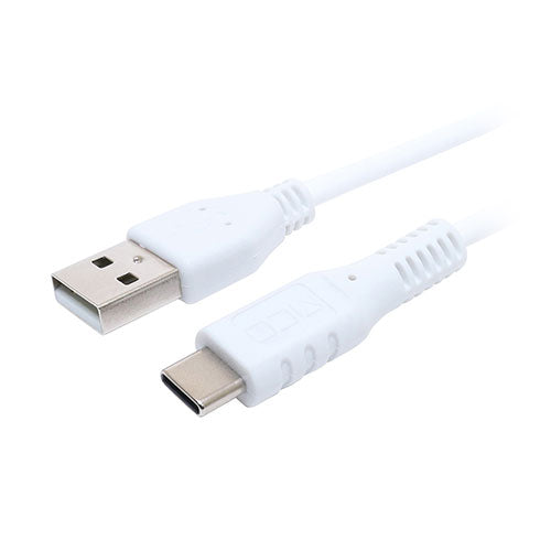 ミヨシ シリコンUSB2.0ケーブル AtoC 2m ホワイト USB-YCA20/WH