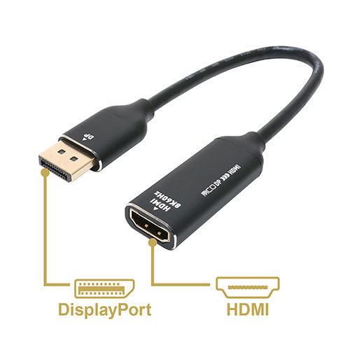 ミヨシ DisplayPort-HDMI変換アダプタ 8K DP-HDA8K1/BK