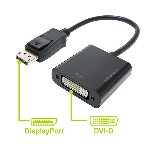 ミヨシ DisplayPort-DVI変換アダプタ DP-DVA1/BK