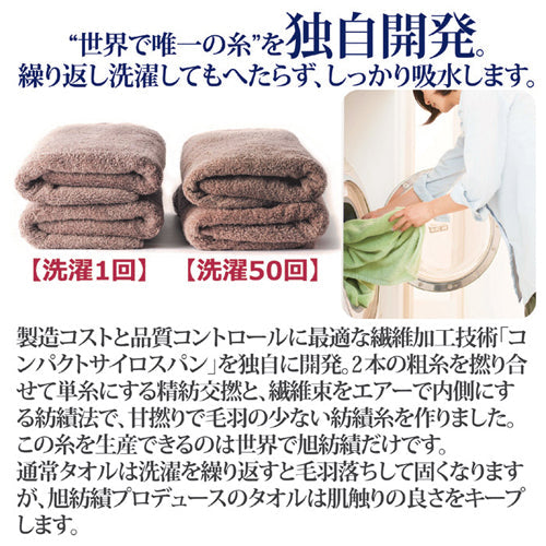 旭紡績 泉州の高級フェイスタオル 若草色 8102522