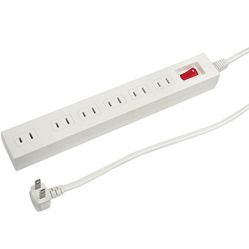 YAZAWA 集中スイッチ付節電タップ 6個口2m白 Y02612WH