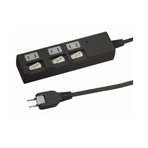 YAZAWA 個別スイッチ付節電タップ Y02BKS333BK