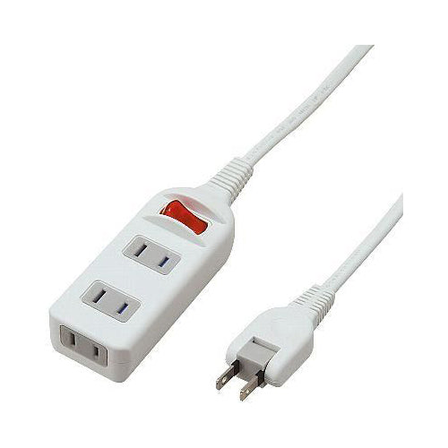 YAZAWA 耐トラシャッター 集中スイッチ付タップ3個口 Y02S315WH