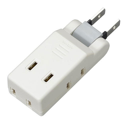 YAZAWA 極小コーナータップ 4個口 ホワイト Y02CM400WH