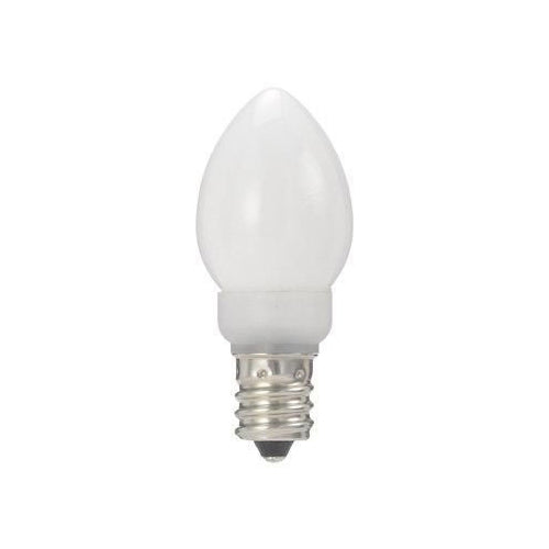 YAZAWA　ローソク形LEDランプ電球色E12ホワイト　LDC1LG23E12W