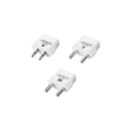 YAZAWA 海外用電源プラグ3セットKPS3