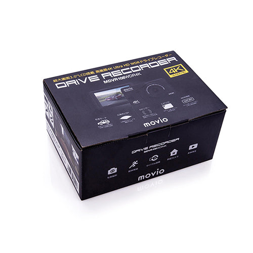 NAGAOKA 3.0’’LCD搭載 高画質4K Ultra HD WDRドライブレコーダー MDVR108WDR4K