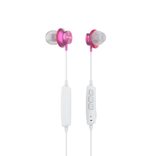 NAGAOKA 長時間連続再生アルミニウムハウジング高音質Bluetoothワイヤレスイヤホン　ピンク BT825PK