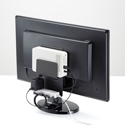 サンワサプライ VESAマウント取付小型PC、HDDホルダー MR-VESA14