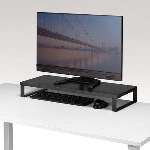 サンワサプライ 木製机上ラック W600 ブラック MR-LC312BK