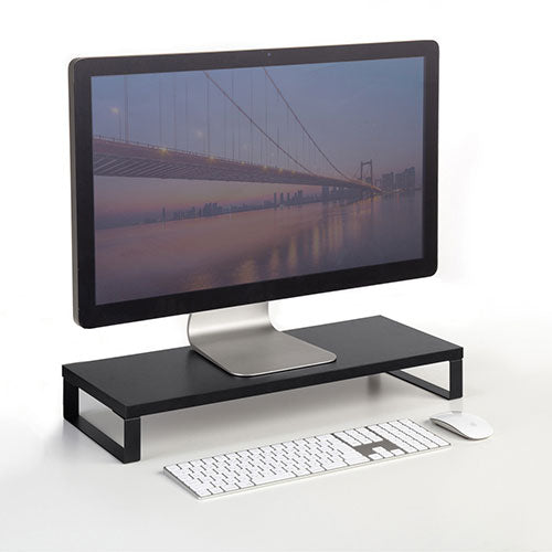 サンワサプライ 木製机上ラック W600 ブラック MR-LC312BK