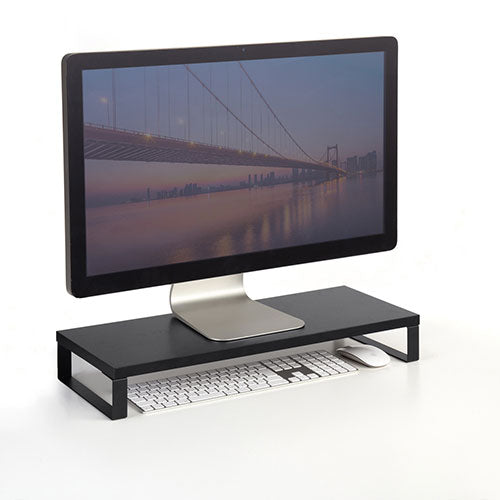 サンワサプライ 木製机上ラック W600 ブラック MR-LC312BK