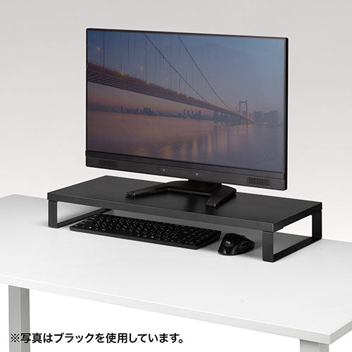 サンワサプライ 木製机上ラック W600 ホワイト MR-LC312W