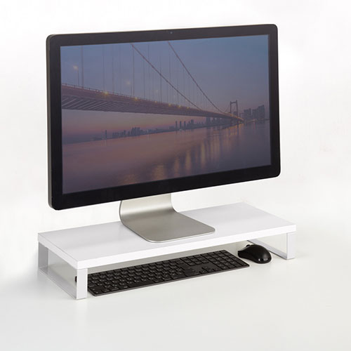 サンワサプライ 木製机上ラック W600 ホワイト MR-LC312W